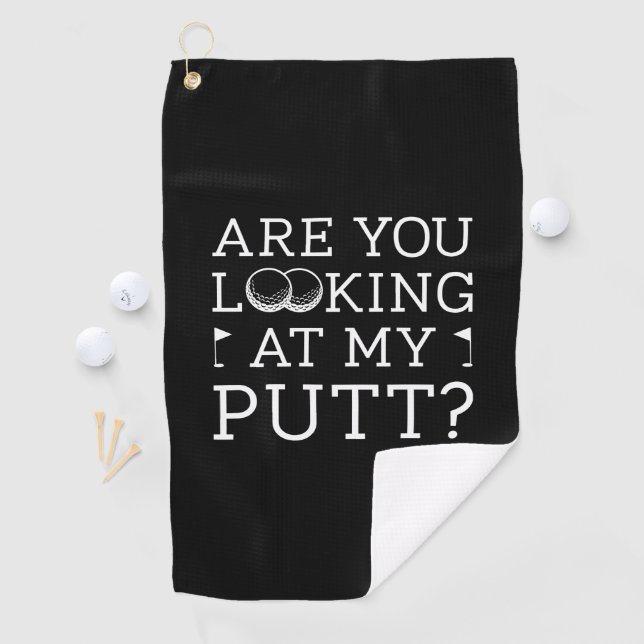 Serviette De Golf Regarde-Tu Mon Putt (En situation)