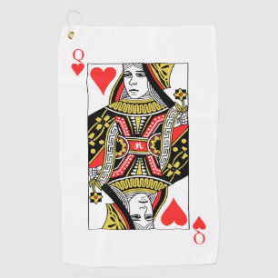 Serviette De Golf Reine des coeurs