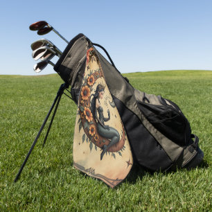 Serviette De Golf Reine du Croissant de Tournesol