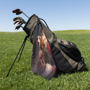 Serviette De Golf Renard américain anglais Père Noël Noël