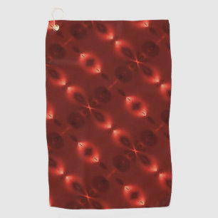 Serviette De Golf Répétition du "symbole infinie" ovale de dégradé d