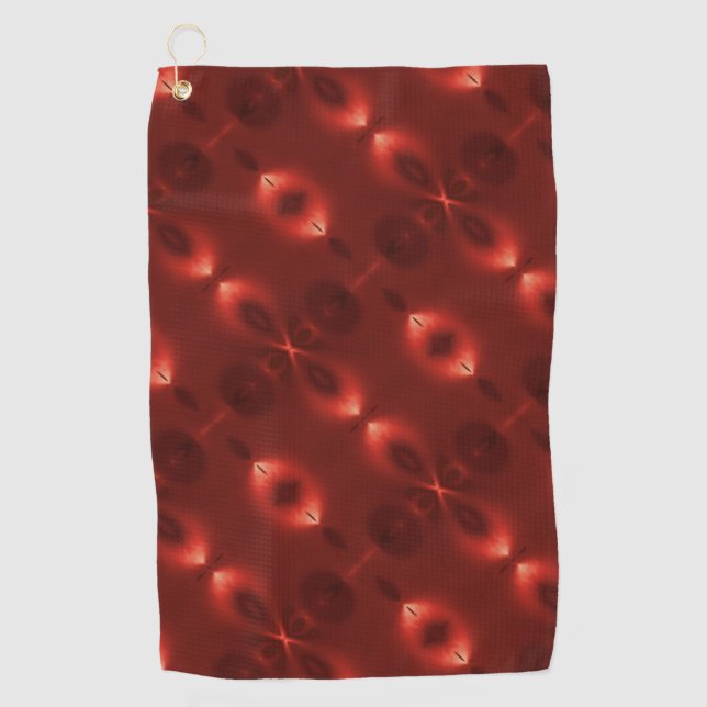 Serviette De Golf Répétition du "symbole infinie" ovale de dégradé d (Devant)