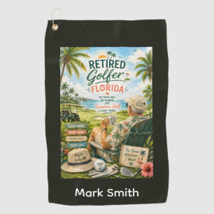 Serviette De Golf Retraite de golf en Floride thématisée