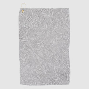 Serviette De Golf Revêtement floral gris