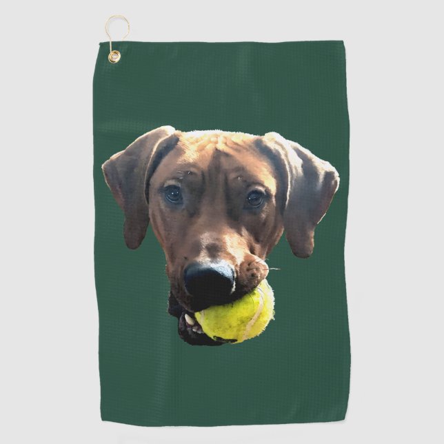 Serviette De Golf Rhodesian Ridgeback (Devant)