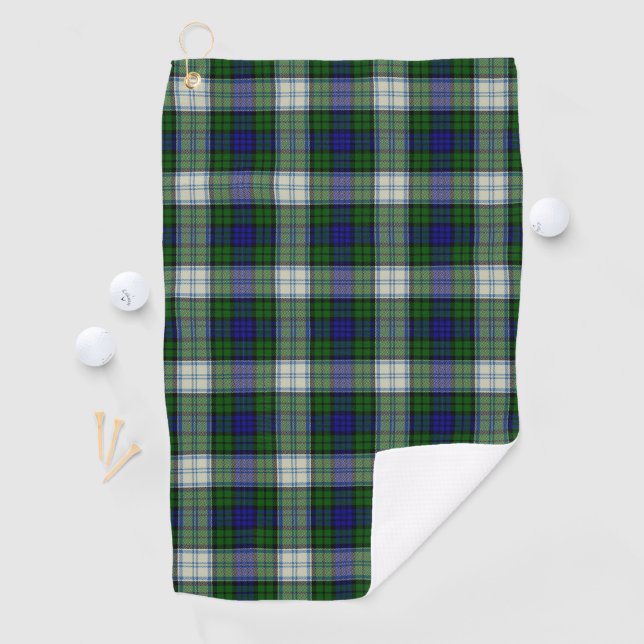 Serviette De Golf Robe Black Watch Tartan moderne Plaid Motif (En situation)