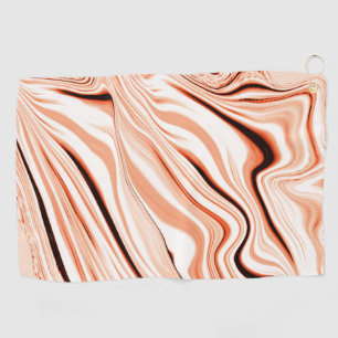 Serviette De Golf Robuste dans les tons beige, cylindre marron incur