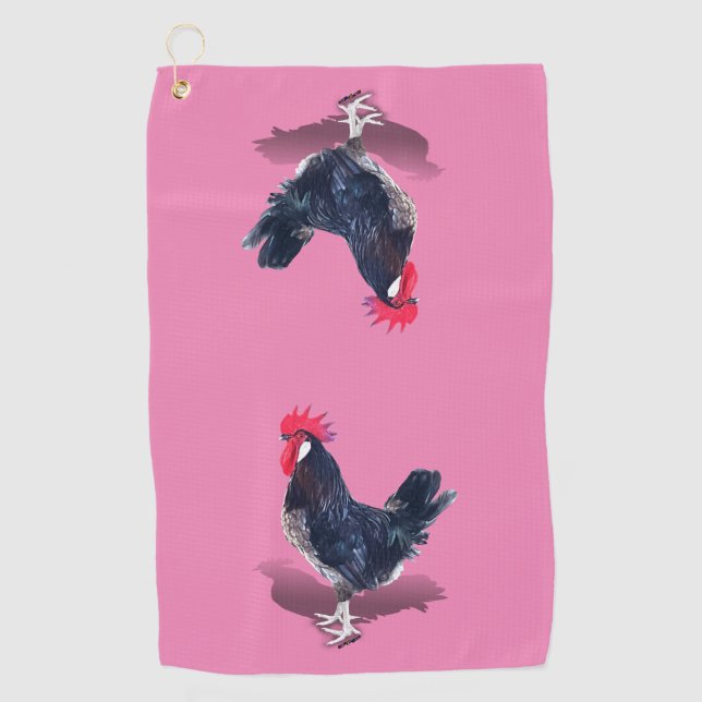 Serviette De Golf Rooster de Minorque (Devant)