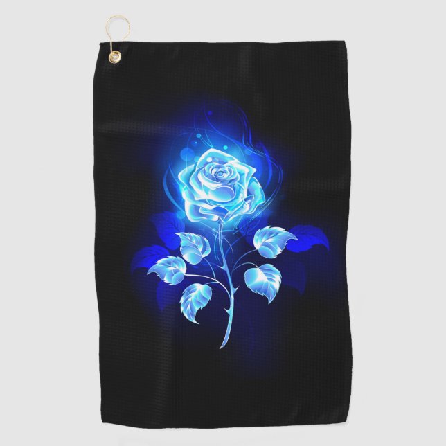 Serviette De Golf Rose bleu brûlant (Devant)