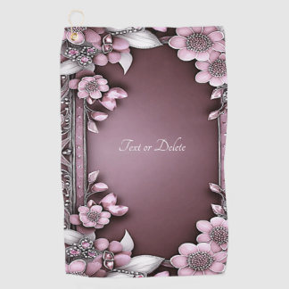 Serviette de golf rose Floral