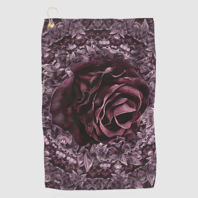 Serviette De Golf Rose Mandala (Devant)