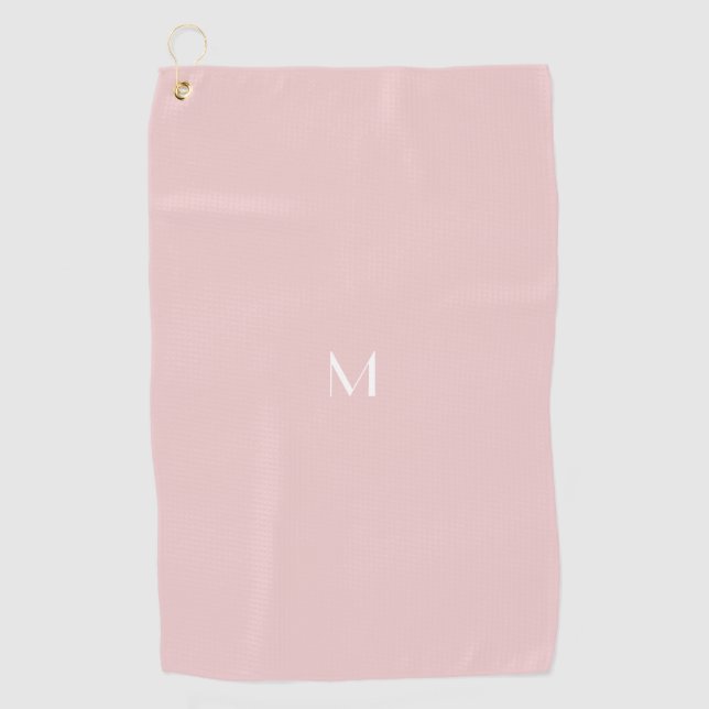 Serviette De Golf rose pâle - ajouter du monogramme (Devant)