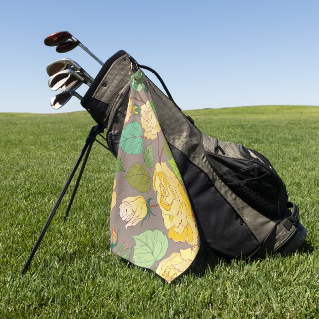 SERVIETTE DE GOLF ROSES 3 (Vert)