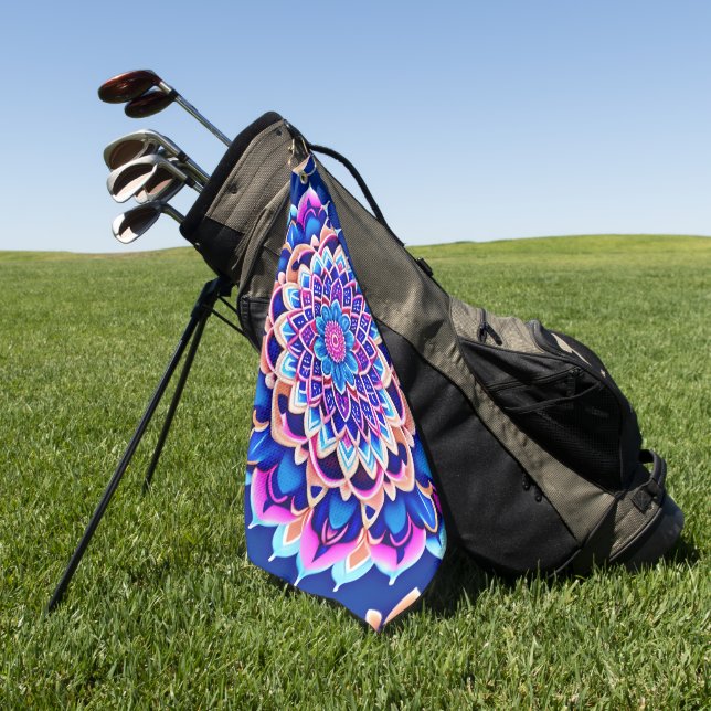 Serviette De Golf Sacs carrossables Mandala symétriques (Vert)