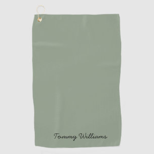 Serviette De Golf Sage Vert minimaliste Professionnel Simple