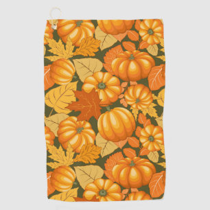 Serviette De Golf Saison d'automne Halloween Citrouille Motif