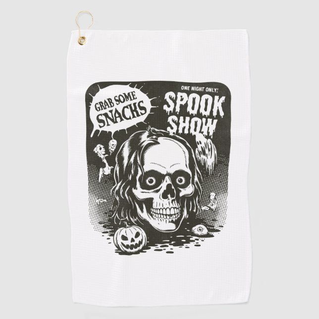 Serviette De Golf Salon vintage Halloween Spook (Devant)