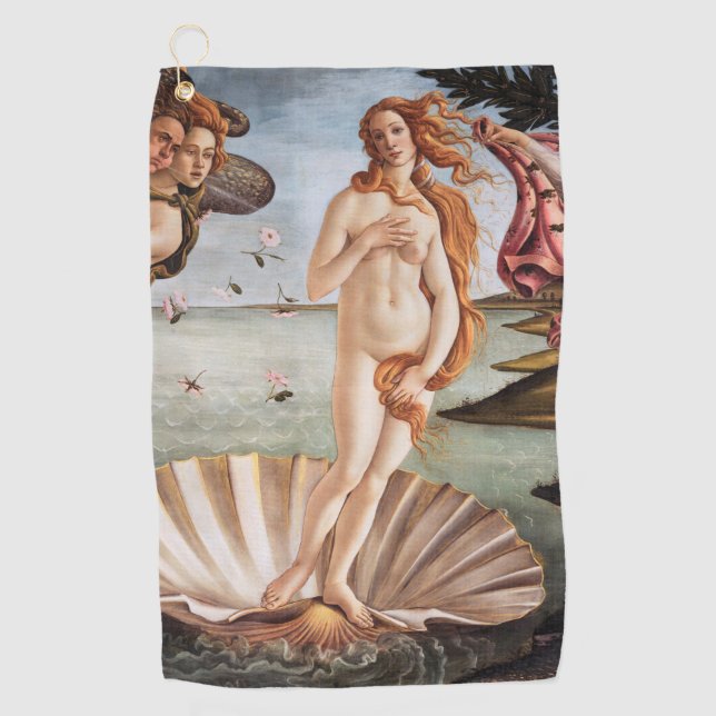 Serviette De Golf Sandro Botticelli - Naissance de Vénus (Devant)