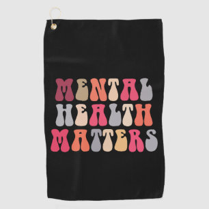 Serviette De Golf Santé Mentale Femme Thérapeute Autisme