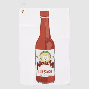 Serviette De Golf Sauce chaude épicée Salsa Picante Cat Maracas