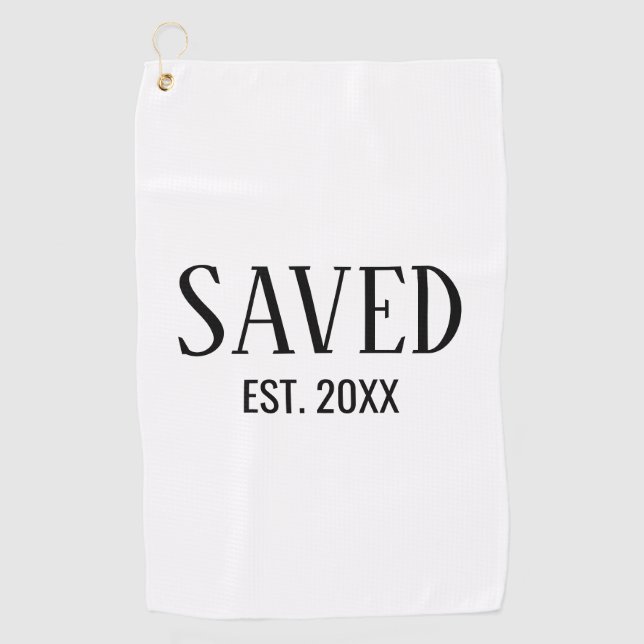 Serviette De Golf Sauvé Etablissement Chrétien (Devant)