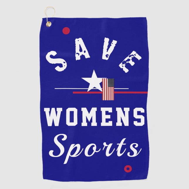Serviette De Golf Sauvez les sports pour femmes (Devant)