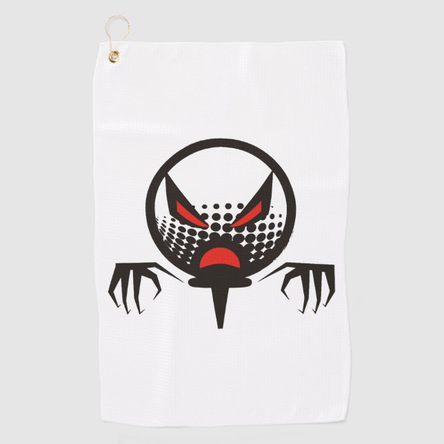 Serviette De Golf Scary Golf Halloween groupe cimetière (Devant)