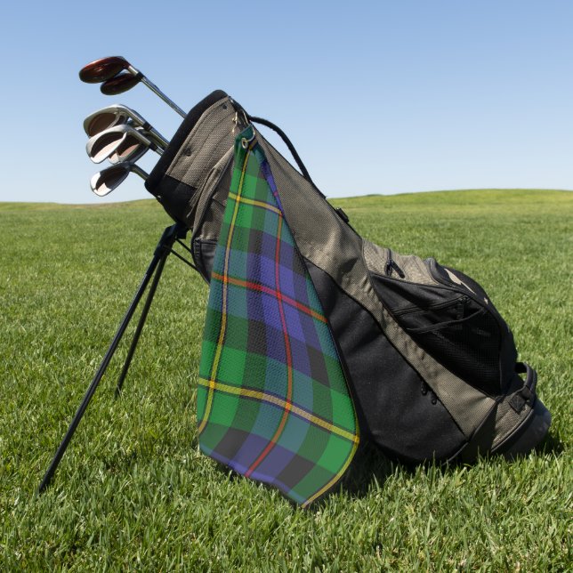 Serviette De Golf Scottish Plaid, Baillie Wm. Wilson, (Vert)