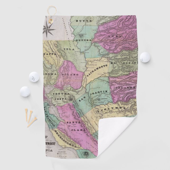 Serviette De Golf Secteur d'extraction de la Californie (En situation)