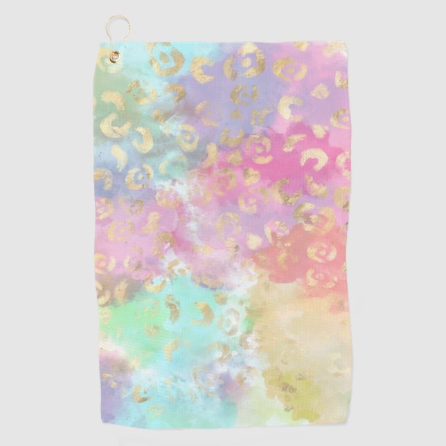 Serviette De Golf Série de design peinture léopard 2  (Devant)