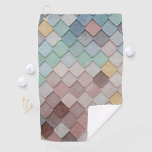 Serviette De Golf Shabby Carrelage Chic Pastel