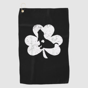 Serviette De Golf Shamrock irlandais Basset Hound Dog St. Patrick's