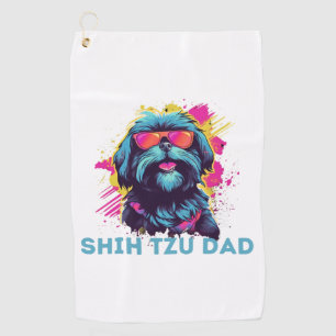 Serviette De Golf Shih Tzu Papa