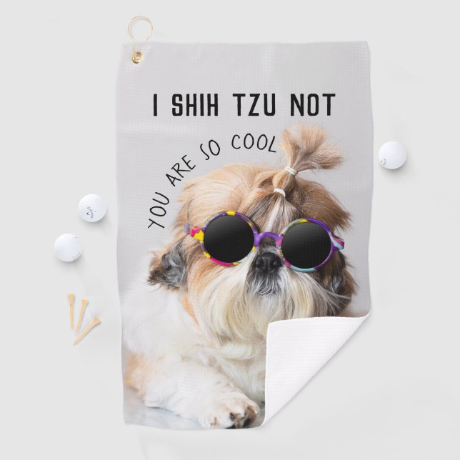 Serviette De Golf Shih Tzu Pas amusant mignon amoureux de les chiens (En situation)