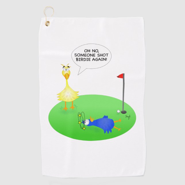 Serviette de golf Shot Birdie (Devant)