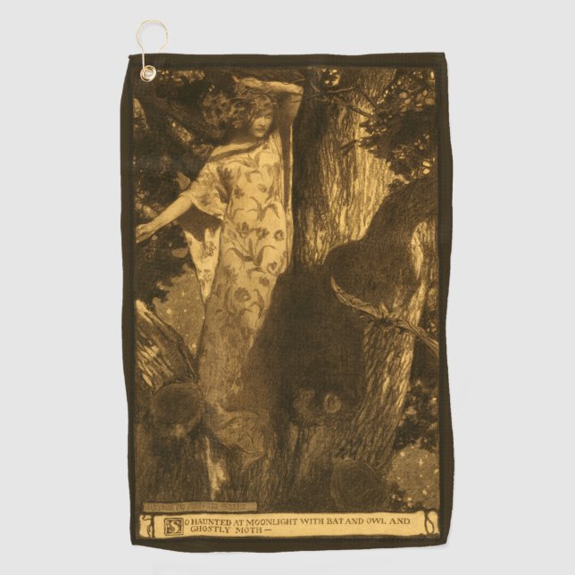 Serviette De Golf Si hantés Gardiens de Nuit au Clair de Lune (Devant)