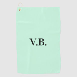 Serviette De Golf Simple couleur unie ajouter nom texte monogramme