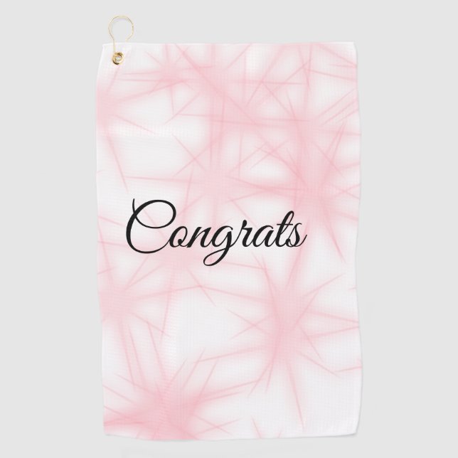 Serviette De Golf Simple minimal congratulations add your text name  (Devant)