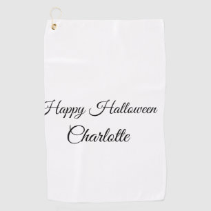 Serviette De Golf SIMPLE MINIMAL.CUTIE AJOUTEZ NOM BÉBÉ joyeux Hallo