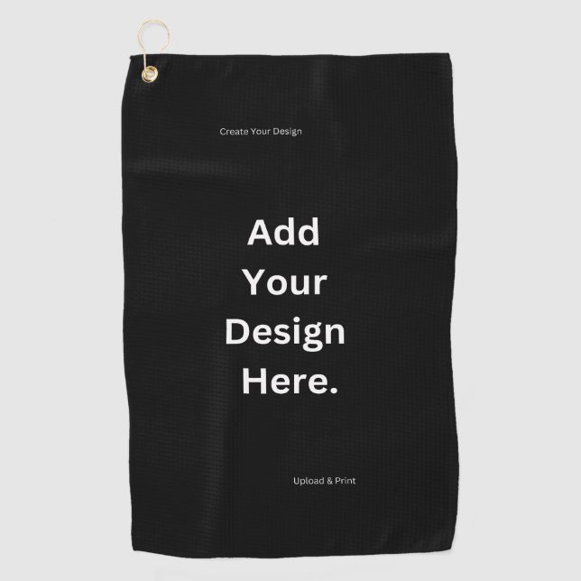 Serviette De Golf Simple minimaliste personnalisé (Devant)