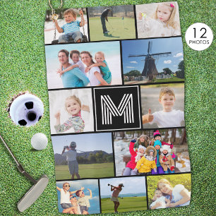 Serviette De Golf Simple Monogramme 12 Photos Montage Sur Mesure