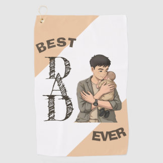 Serviette De Golf Simple Premier Papa Anime Style