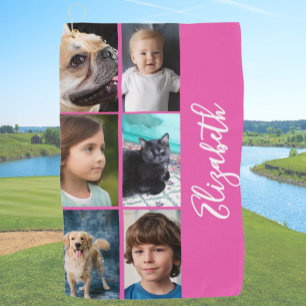 Serviette De Golf Six Modèles photo roses chaudes