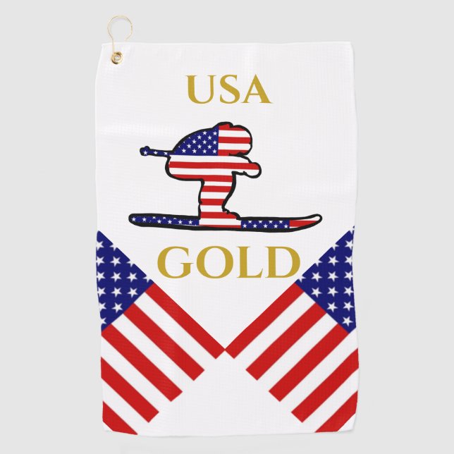 SERVIETTE DE GOLF SKIEUR (Devant)