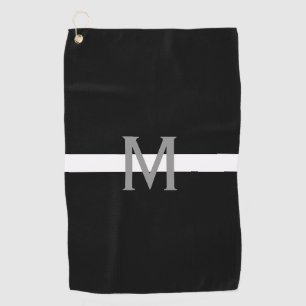 Serviette De Golf SME EMT amincissent la ligne blanche monogramme