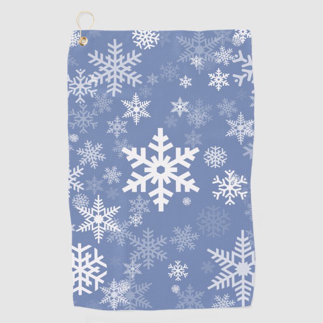 Serviette De Golf Snowflakes Personnaliser graphique Arrière - plan  (Devant)