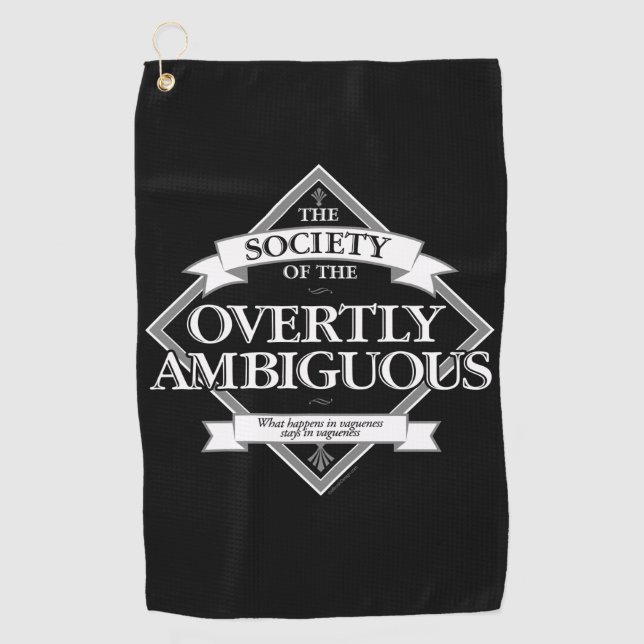 Serviette De Golf Société de l'Excessivement Ambigu (Devant)