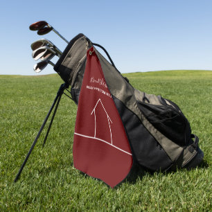 Serviette De Golf Société Immobilière Red Realtor Personnalisé