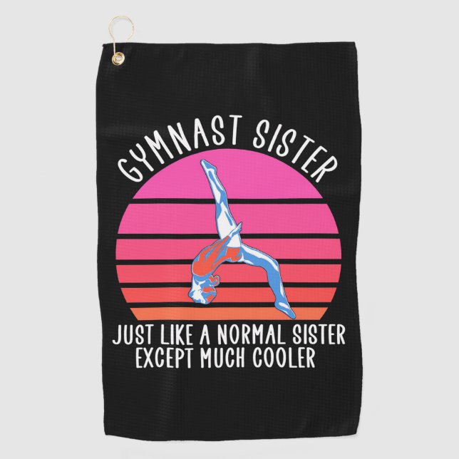 Serviette De Golf Soeur Gymnaste (Devant)