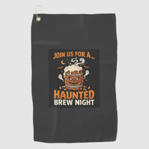 Serviette De Golf Soirée Bière Ensorcelée Halloween (2)